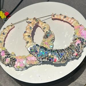 #19 Oversize Sequence Earrings